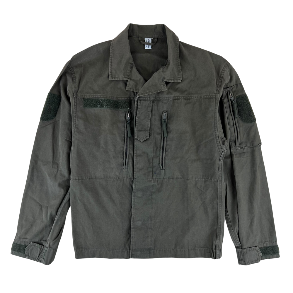 Austrian Army 1990s Olive Drab Lightweight Ripstop Jacket — Austrian military surplus jacket, archive ref AA1990ODLRJ