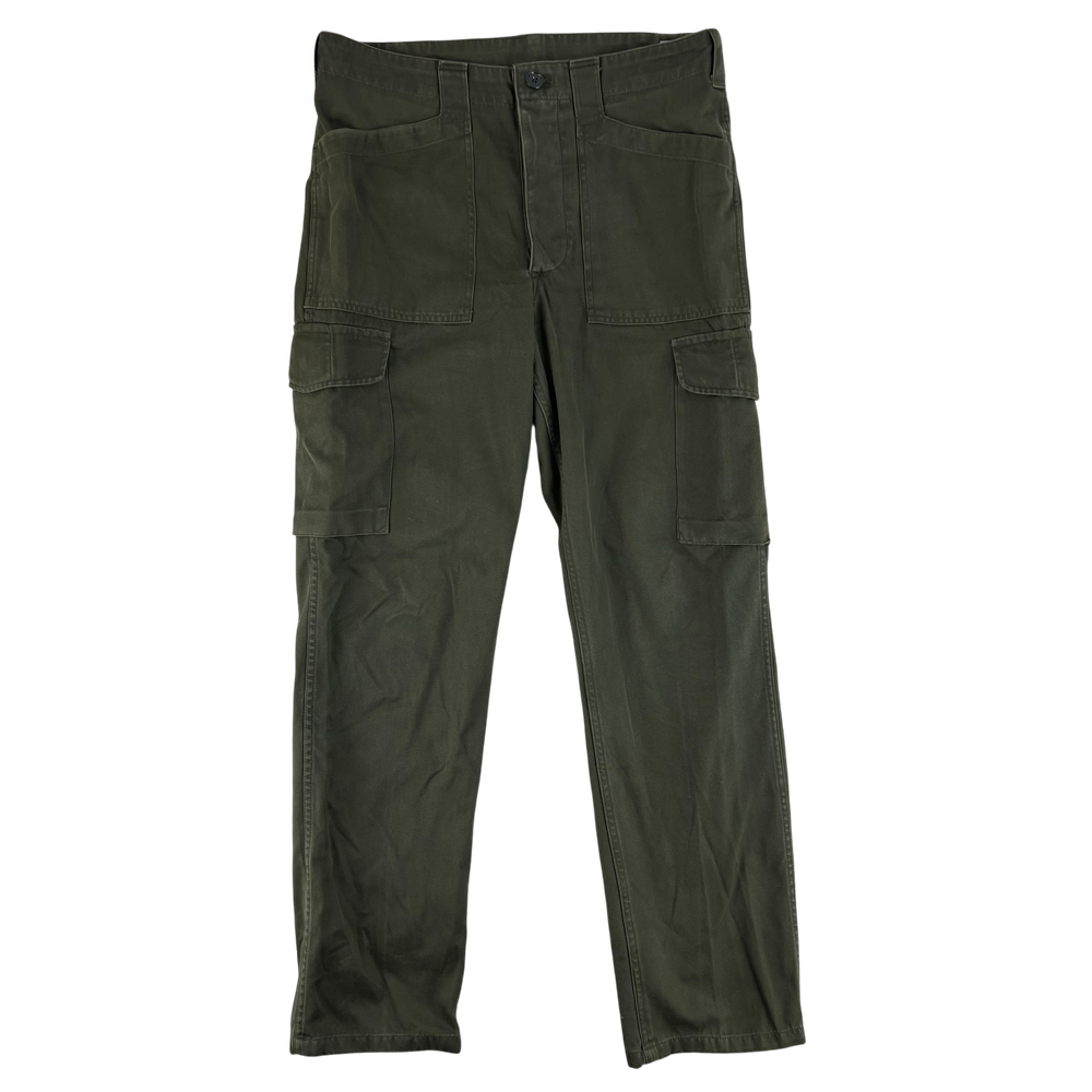 Austrian Army 2000s Olive Green Fatigue Trousers — Austrian military surplus trouser, archive ref AA2000OGFT