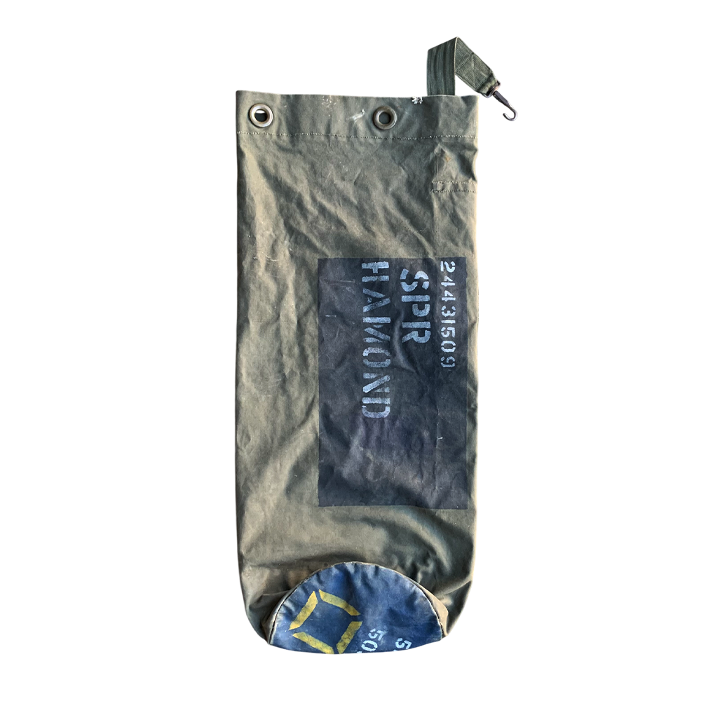 British Army 1980s Olive Green Kit Bag — British military surplus bag, archive ref BA1980OGKB