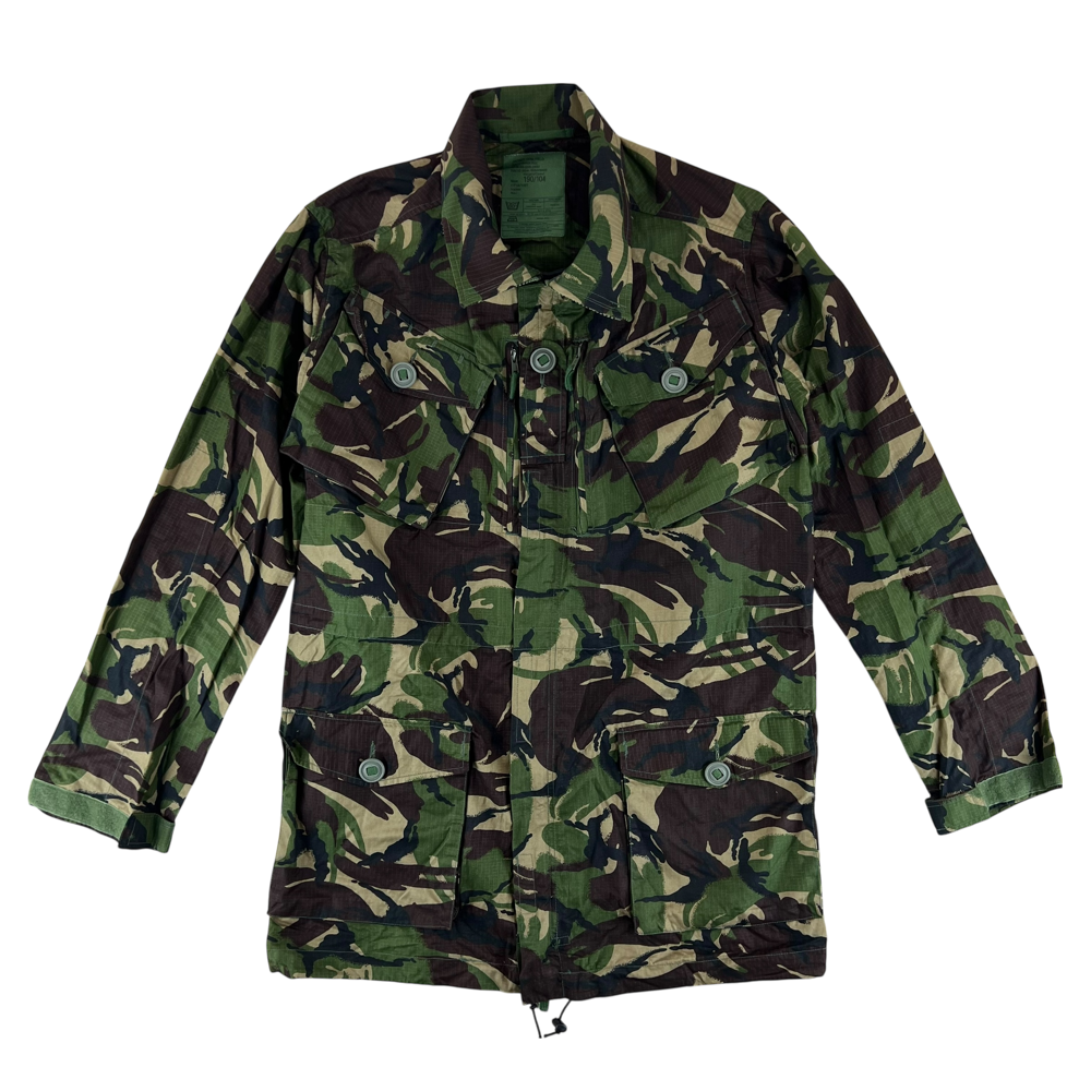 British Army 1990s S95 Woodland DPM Camouflage Ripstop Field Jacket — British military surplus jacket, archive ref BA1990S95WDCRFJ