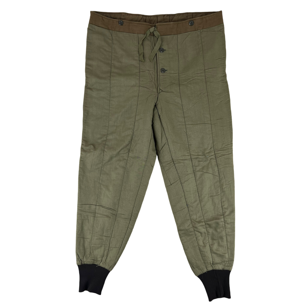 Czechoslovak Army 1960s M60 Vz63 Cold Weather Thermal Trouser Liner — Czechoslovak military surplus liner, archive ref CSA1960M60VZ63CWTTL