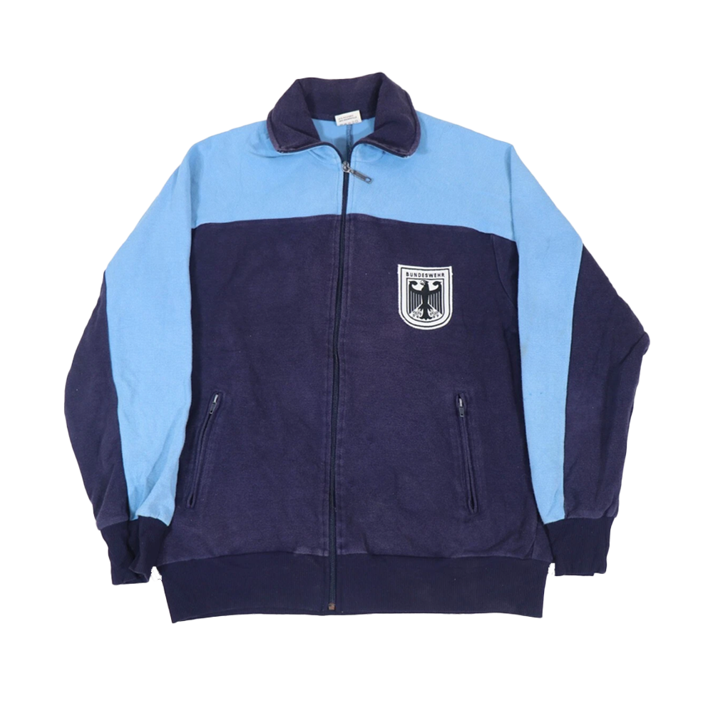 German Army 1980s Sports Track Jacket — German military surplus jacket, archive ref GA1980STJ