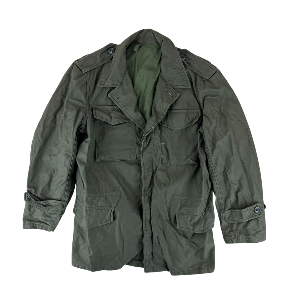 Greek Army 1960s M65 Olive Green Jacket — Greek military surplus jacket, archive ref GRA1960M65OGJ