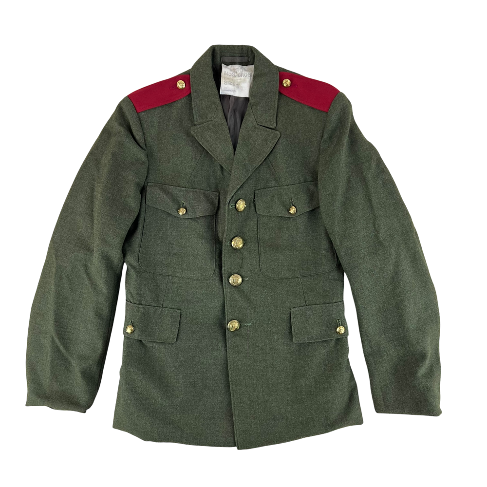 Irish Army 1980s Green Dress Jacket — Irish military surplus jacket, archive ref IRA1980GDJ