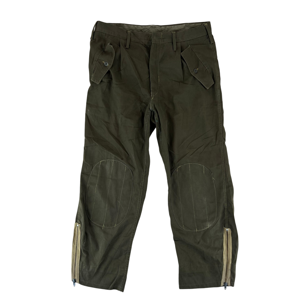 Italian Army 1970s Roma 75 Olive Drab Trousers — Italian military surplus trouser, archive ref IA1970R75ODT