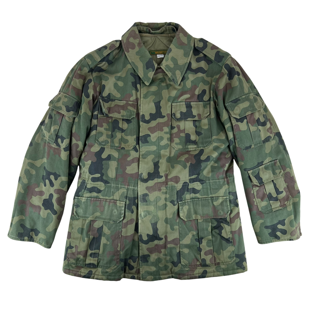 Polish Army 1990s WZ93 Pantera Camouflage Windproof Winter Liner Parka — Polish military surplus parka, archive ref PA1990WZ93PCWWLP