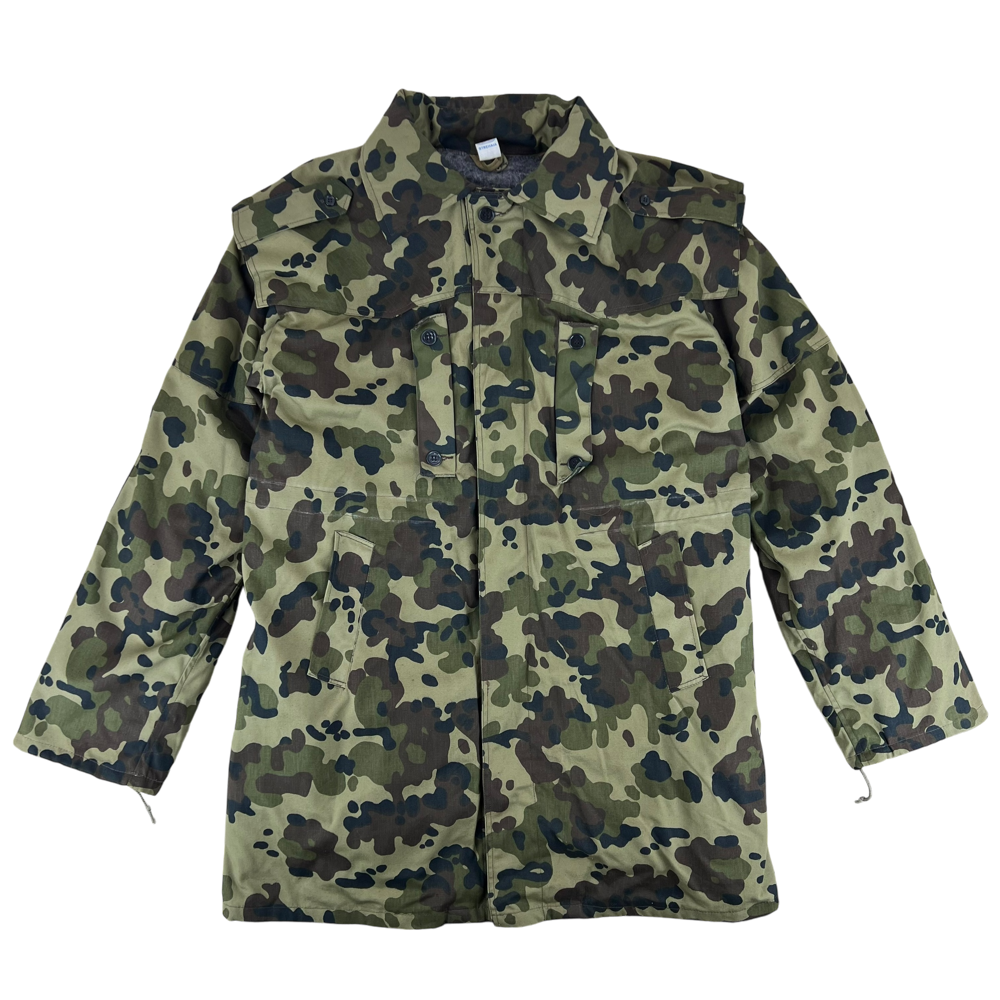 Romanian Army 1990s M1994 Fleck Leaf Camouflage Winter Liner Parka — Romanian military surplus parka, archive ref ROA1990M1994FLCWLP