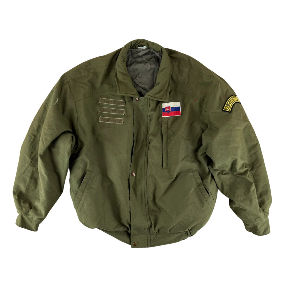 Slovak Air Force 2000s Thermal Flight Jacket — Slovak military surplus jacket, archive ref SKAF2000TFJ