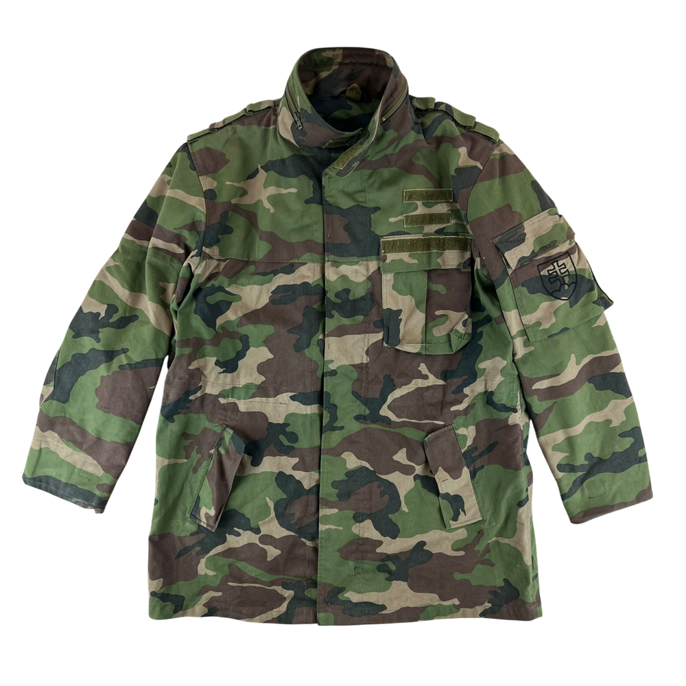 Slovak Army 1990s M97 Camouflage M65 Jacket — Slovak military surplus jacket, archive ref SKA1990M97CM65J