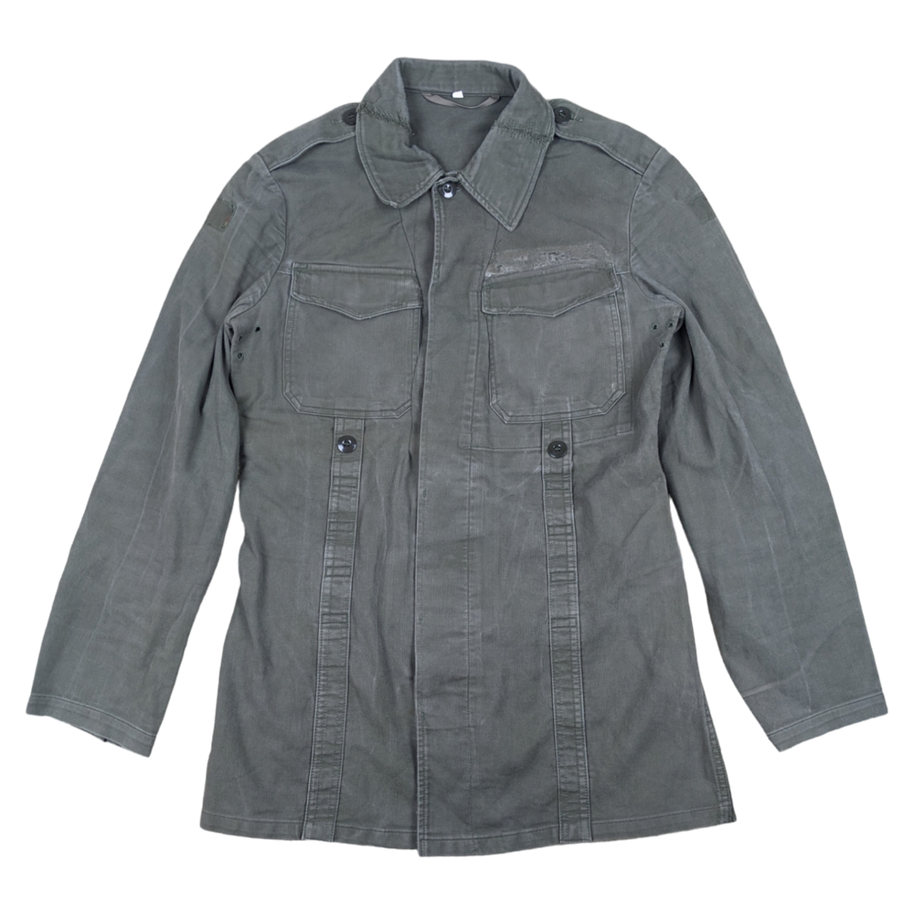West German Army 1970s Field Grey Long Sleeve Field Shirt — West German military surplus shirt, archive ref WGA1970FGLSFS